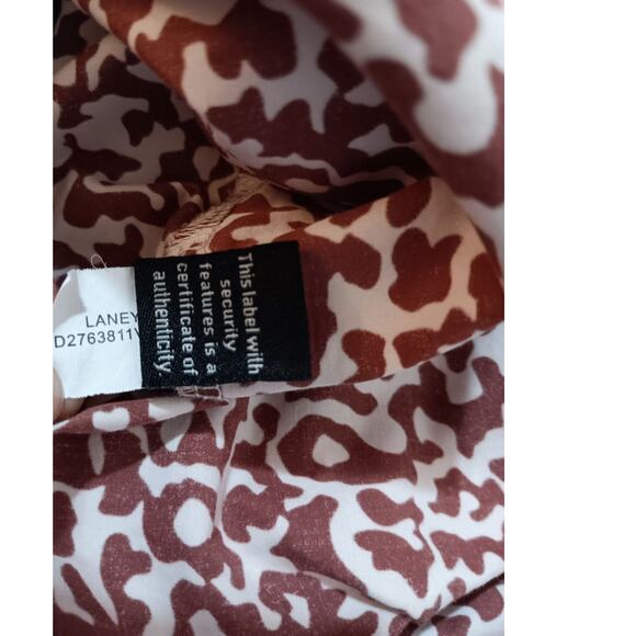 DIANE VONFURSTENBERG Laney Shirt Dress 6 Fresh Cotton Pockets Animal Print Snaps - Picture 11 of 15